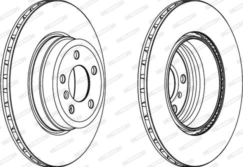 Ferodo DDF1716C-1 - Bremžu diski www.autospares.lv