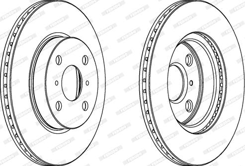 Ferodo DDF1710C - Bremžu diski autospares.lv