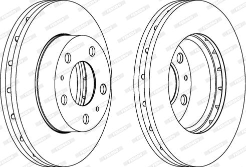 Ferodo DDF1718 - Bremžu diski www.autospares.lv