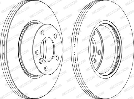 Ferodo DDF1717C-1-D - Bremžu diski www.autospares.lv