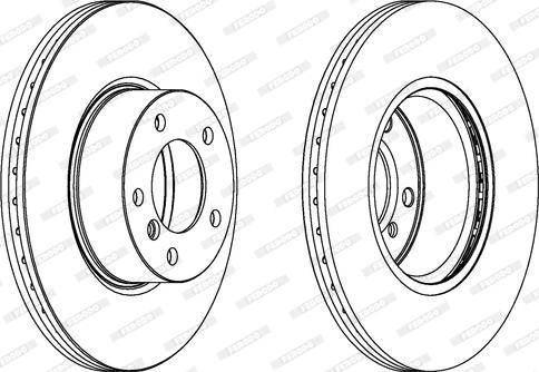 Ferodo DDF1717 - Bremžu diski www.autospares.lv