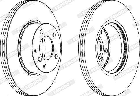 Ferodo DDF1717X - Bremžu diski www.autospares.lv