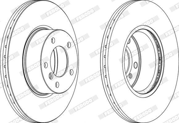 Ferodo DDF1717X - Bremžu diski www.autospares.lv