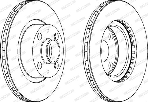 Ferodo DDF171 - Bremžu diski www.autospares.lv