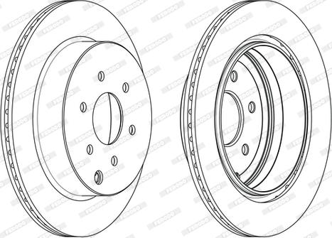 Ferodo DDF1785C - Bremžu diski autospares.lv