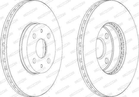 Ferodo DDF1780C - Bremžu diski www.autospares.lv