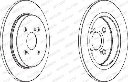 Ferodo DDF1781C - Bremžu diski www.autospares.lv