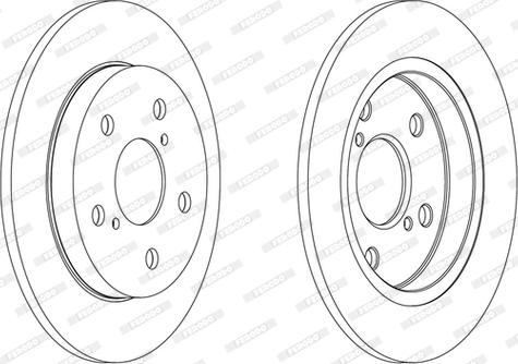 Ferodo DDF1788P-D - Bremžu diski www.autospares.lv