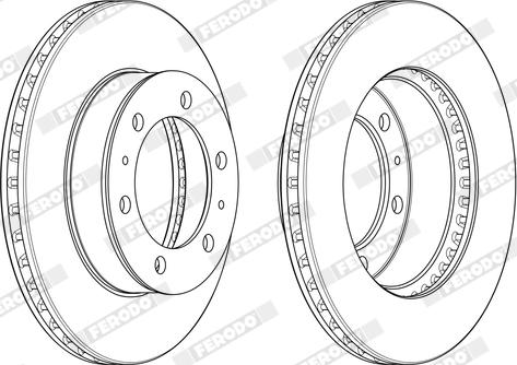 Ferodo DDF1783X - Bremžu diski www.autospares.lv