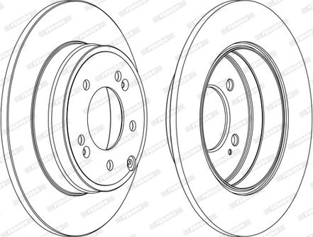 Ferodo DDF1787C-1-D - Bremžu diski www.autospares.lv