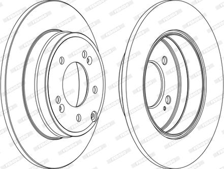 Ferodo DDF1787C - Bremžu diski www.autospares.lv