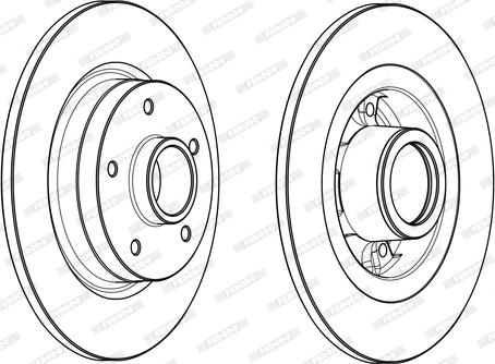 Ferodo DDF1731-1 - Bremžu diski www.autospares.lv