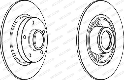 Ferodo DDF1732-1 - Bremžu diski autospares.lv