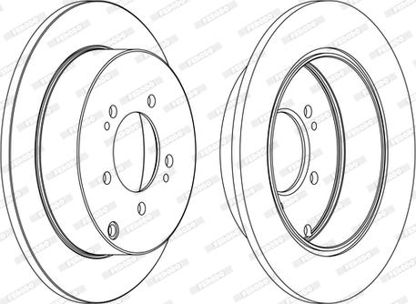 Ferodo DDF1737C-1-D - Bremžu diski www.autospares.lv