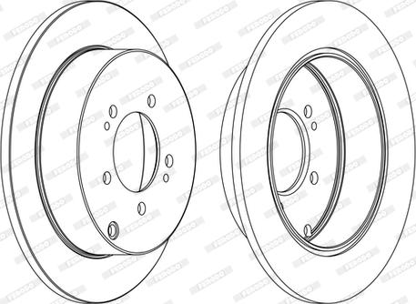 Ferodo DDF1737C - Bremžu diski www.autospares.lv