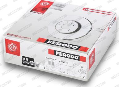 Ferodo DDF1724C-D - Bremžu diski www.autospares.lv