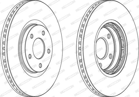 Ferodo DDF1724C-D - Bremžu diski www.autospares.lv