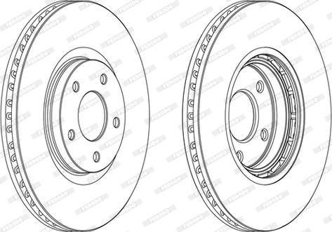 Ferodo DDF1724C - Bremžu diski www.autospares.lv