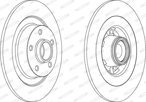 Ferodo DDF1725 - Bremžu diski www.autospares.lv