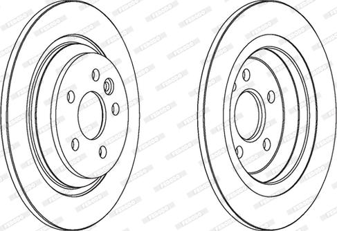 Ferodo DDF1720 - Bremžu diski www.autospares.lv