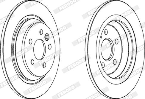 Ferodo DDF1720X - Bremžu diski www.autospares.lv