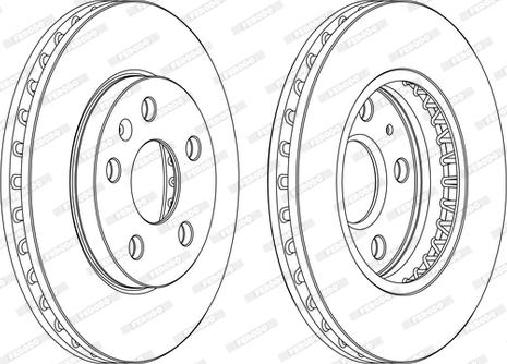 Ferodo DDF1721DSR/L-D - Bremžu diski www.autospares.lv