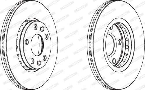 Ferodo DDF1728C - Bremžu diski www.autospares.lv