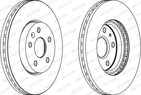 Ferodo DDF1722 - Bremžu diski autospares.lv