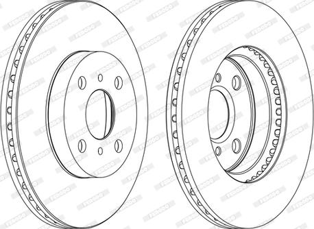 Ferodo DDF1779C - Bremžu diski www.autospares.lv