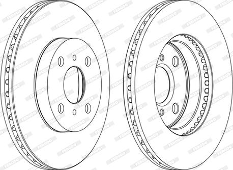 Ferodo DDF1779P-D - Bremžu diski www.autospares.lv