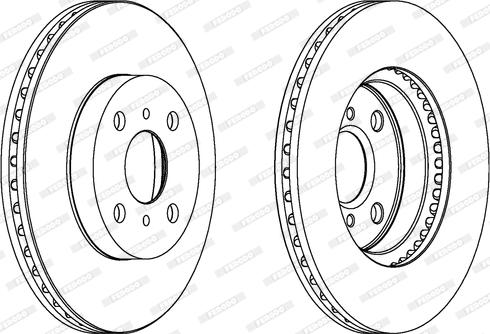 Ferodo DDF1779 - Bremžu diski www.autospares.lv