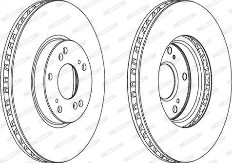 Ferodo DDF1775C - Bremžu diski www.autospares.lv