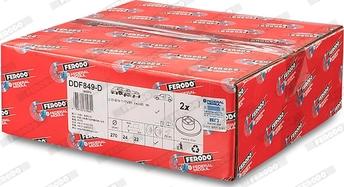 Ferodo DDF849-D - Bremžu diski www.autospares.lv