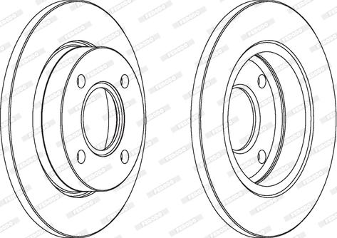 Ferodo DDF845C - Тормозной диск www.autospares.lv