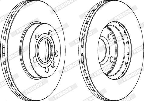 Ferodo DDF846X - Bremžu diski www.autospares.lv