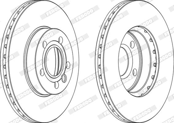 Ferodo DDF846X - Bremžu diski www.autospares.lv