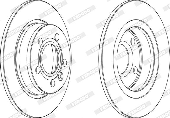 Ferodo DDF847X - Bremžu diski www.autospares.lv