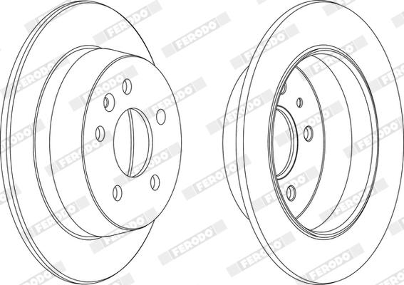 Ferodo DDF861X - Bremžu diski www.autospares.lv