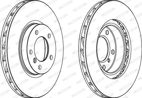 Ferodo DDF804 - Bremžu diski www.autospares.lv