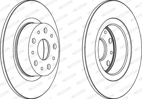 Ferodo DDF805 - Bremžu diski autospares.lv