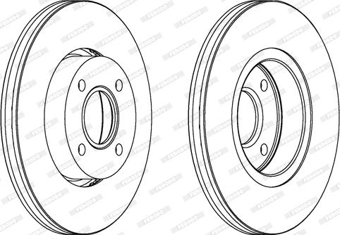 Ferodo DDF801 - Bremžu diski www.autospares.lv