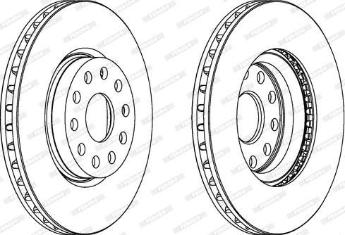 Ferodo DDF802 - Bremžu diski www.autospares.lv