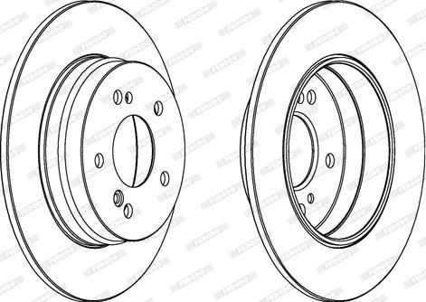 Ferodo DDF819 - Bremžu diski www.autospares.lv