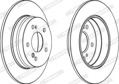 Ferodo DDF819X - Bremžu diski www.autospares.lv