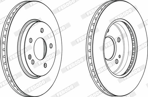 Ferodo DDF817X - Bremžu diski www.autospares.lv