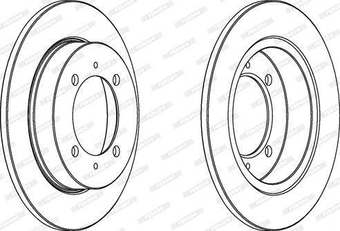 Ferodo DDF886C - Brake Disc www.autospares.lv