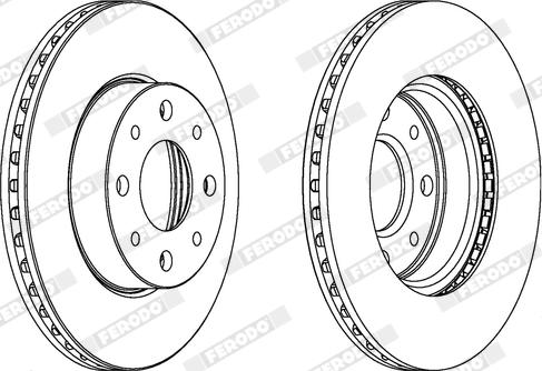 Ferodo DDF888X - Bremžu diski www.autospares.lv