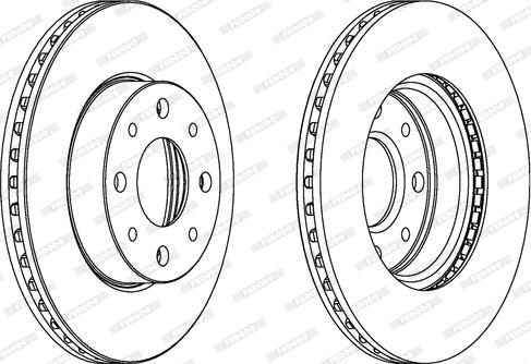 Ferodo DDF888 - Bremžu diski www.autospares.lv