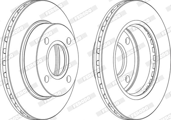 Ferodo DDF887X - Bremžu diski www.autospares.lv