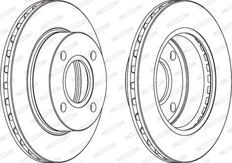 Ferodo DDF887 - Тормозной диск www.autospares.lv